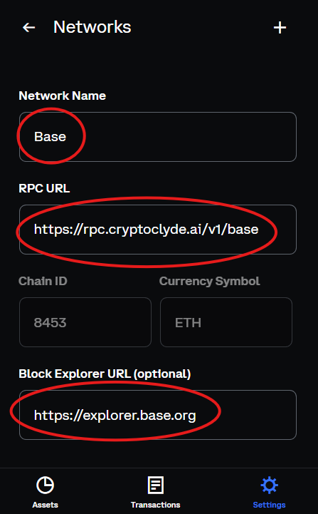 The RPC URL field with the new URL